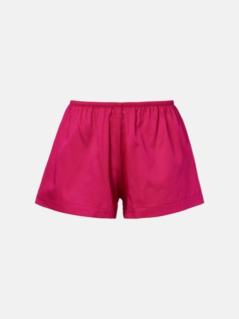 LESET Yoko cotton poplin shorts
