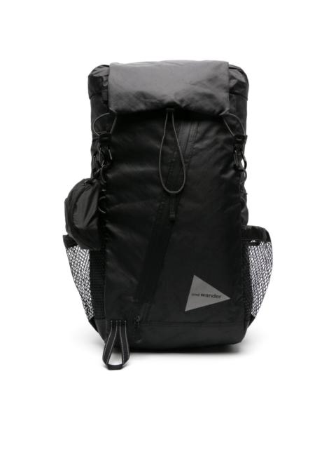 and Wander Ecopak 30L logo-print backpack