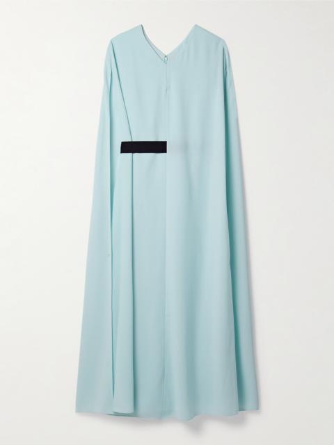 Roksanda Fyera Belted Cape-effect Crepe Midi Dress
