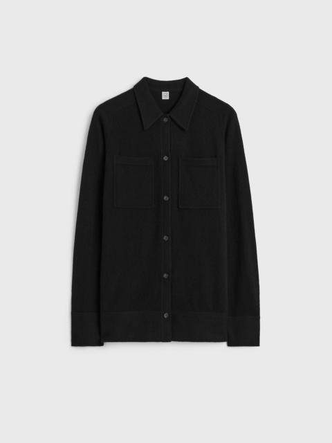 TOTEME Cashmere shirt black