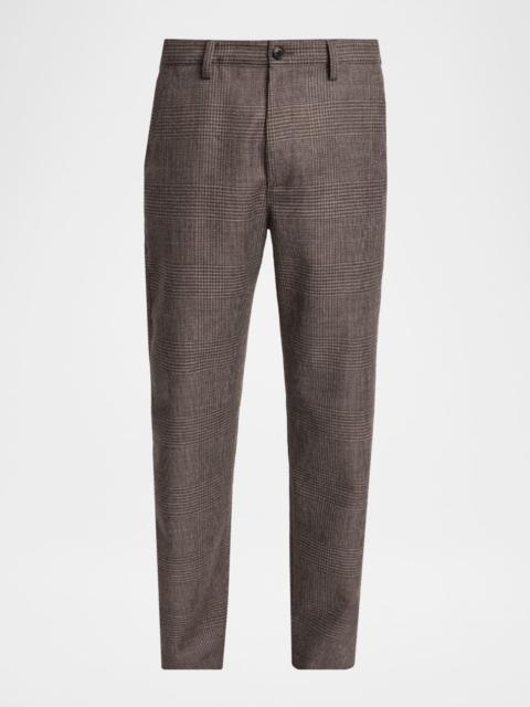Dries Van Noten Men's Penwick Glen Check Wool Pants
