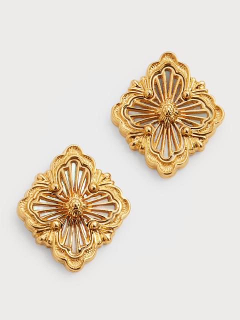 Buccellati Opera Tulle 18K Gold Mother-of-Pearl Earrings