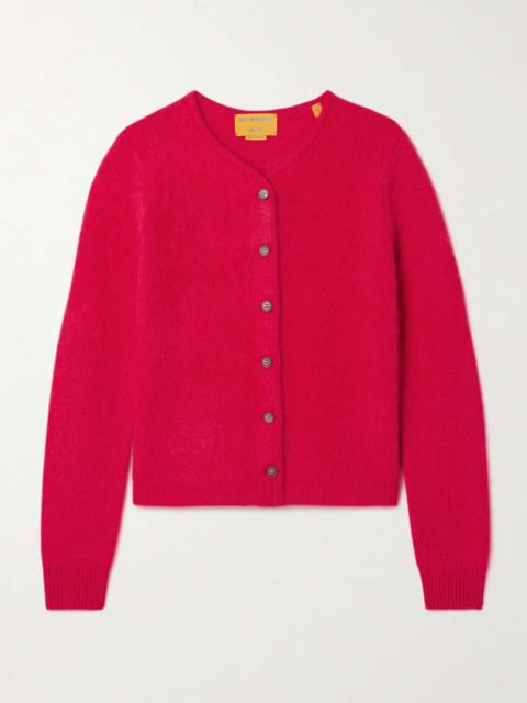 GUEST IN RESIDENCE Grizzly brushed-cashmere cardigan Red