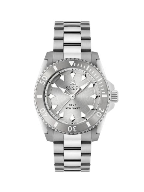 GUCCI Men's Dive Steel Bracelet Watch/40MM - Silver Steel