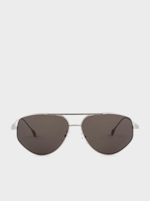 Paul Smith Silver 'Drake' Sunglasses