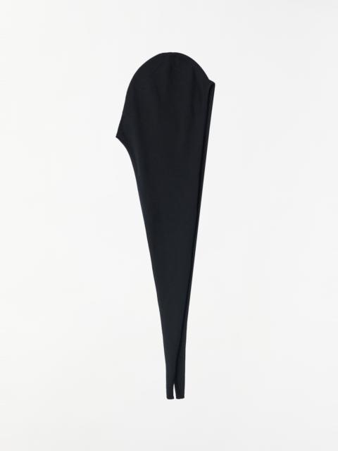 Lemaire Merino Wool Head Scarf — Black