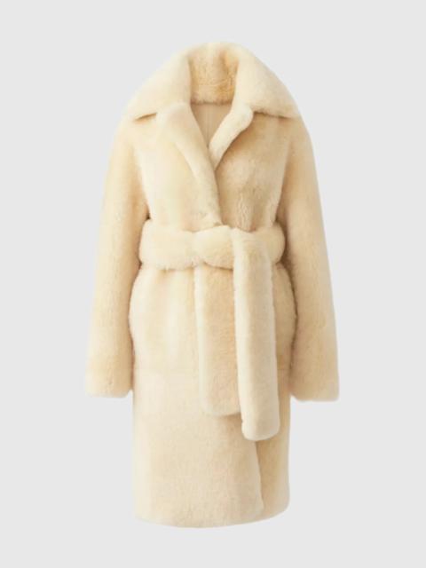 MACKAGE ETIENNE Shearling coat with belt