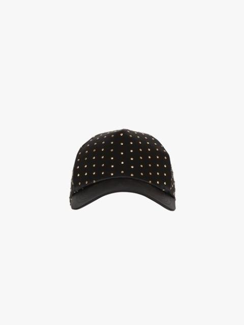 Balmain Black and gold satiny cap