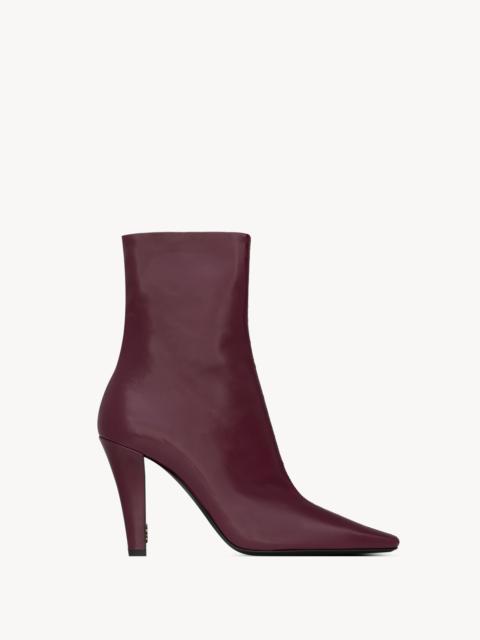 SAINT LAURENT JILL BOOTIES IN SMOOTH LEATHER