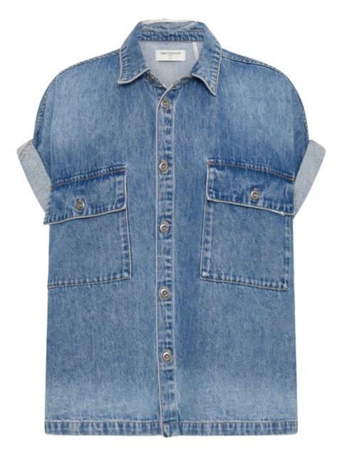 ONE TEASPOON buttoned flap-pocket shirt