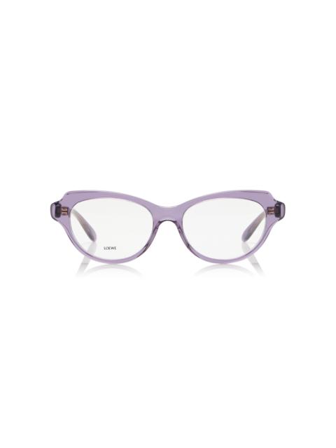 Loewe Cat-Eye Acetate Glasses purple