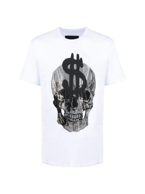 Skull-print crew-neck T-shirt