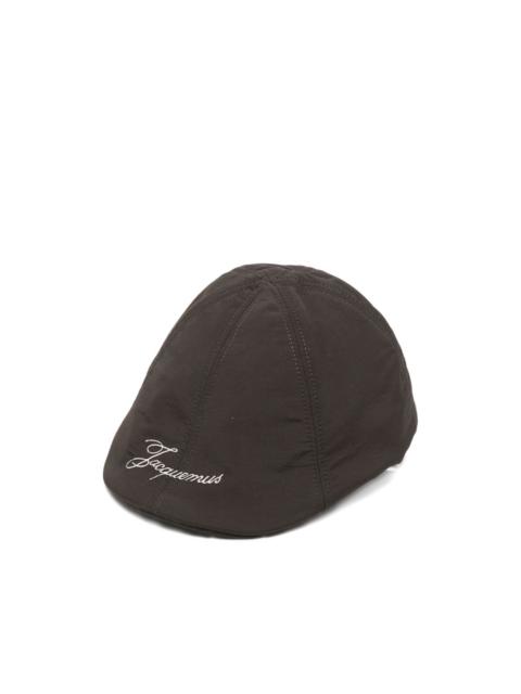 JACQUEMUS Le Beret Baluchon logo-embroidered cap