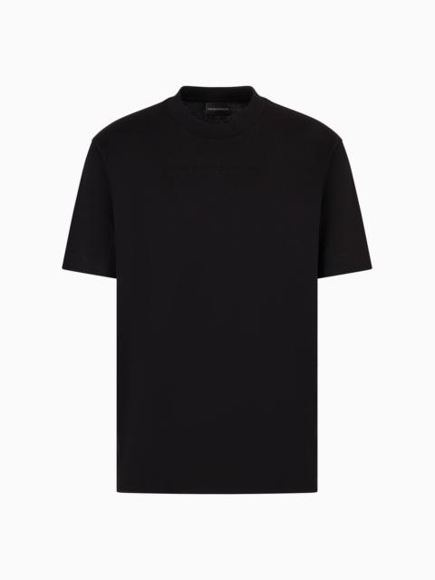 EMPORIO ARMANI Pima-jersey T-shirt with ASV domed logo