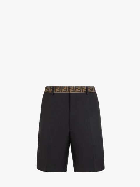 FENDI Black gabardine pants