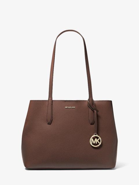 MICHAEL KORS Avalon Medium Pebbled Leather Tote Bag