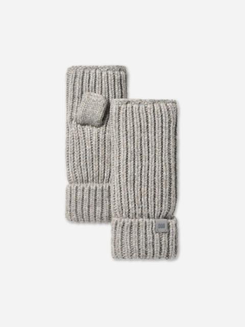 UGG ® Women's Chunky Rib Fingerless Glove in Cobble