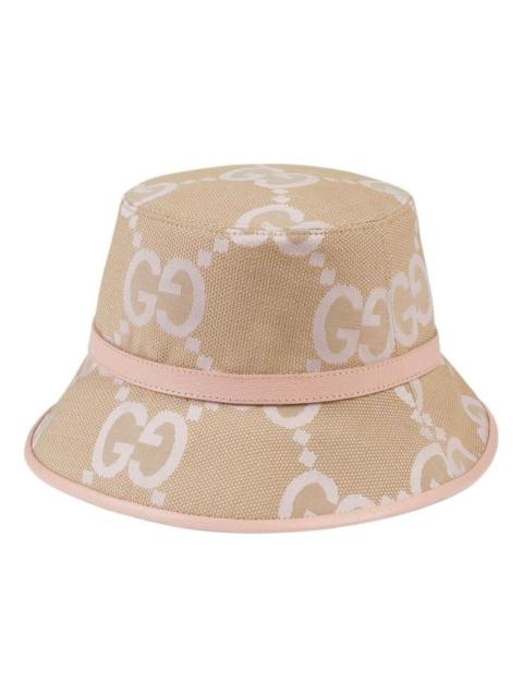 GUCCI (WMNS) Gucci Jumbo GG Bucket Hat 'Beige Light Pink' 730336-3HAPT-8872