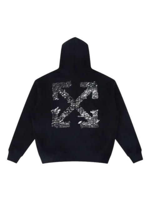 Off-White Off-White Paint Splatter Arrow Diag French Terry Hoodie 'Black' 44OWOS26K062-001