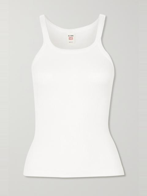 RE/DONE Ribbed cotton-jersey tank