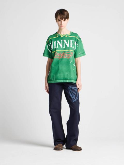 JW Anderson JW ANDERSON X GUINNESS  BOTTLE TOP PRINT T-SHIRT IN GREEN