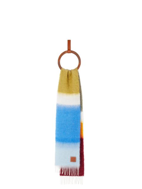 Loewe Stripe scarf in mohair and wool