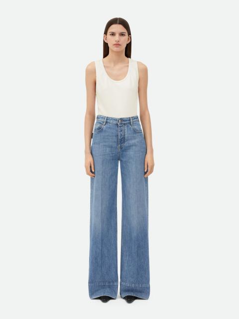 Bottega Veneta Vintage Indigo Wide Leg Denim