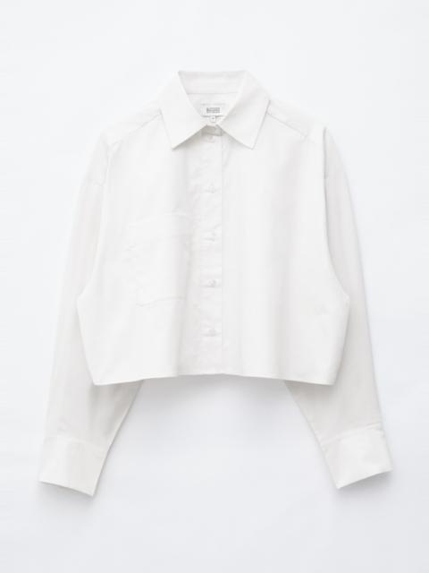& Other Stories Cropped Cotton Twill Shirt
