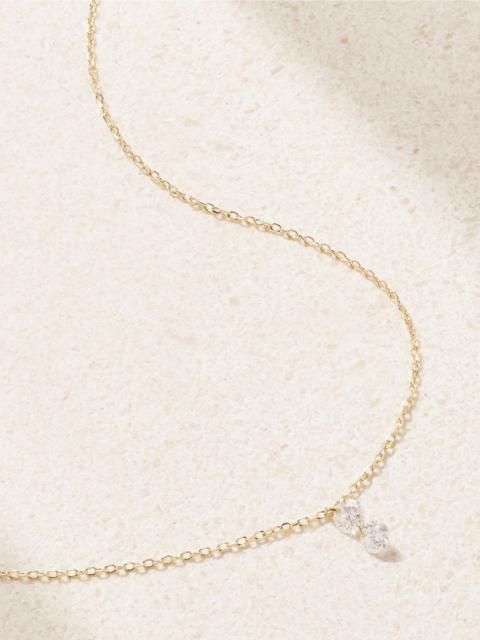 PERSÉE Danaé 18-karat gold diamond necklace Gold