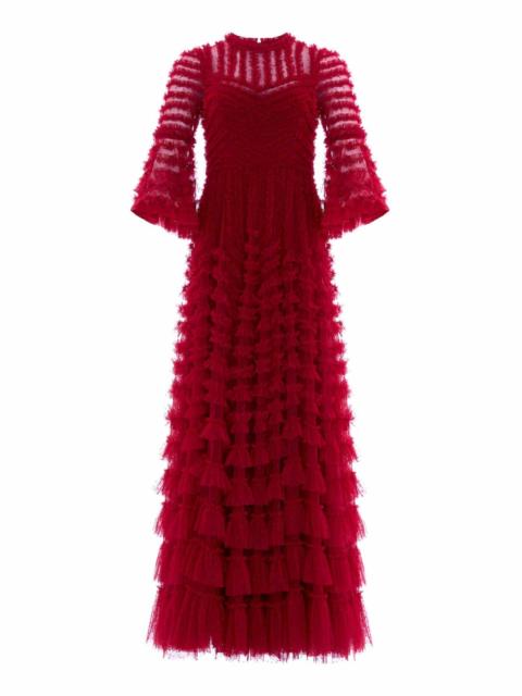 Needle & Thread La Vie En Rose Round Neck Gown