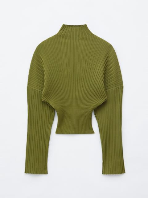 & Other Stories Ribbed Mock-Neck Jumper