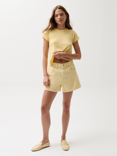 PISTOLA SAIGE HIGH RISE A-LINE SHORT - YELLOW