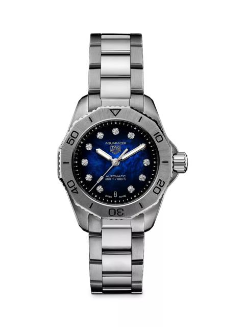 TAG Heuer Aquaracer Professional 200 Mother-Of-Pearl and Diamond Watch, 30mm