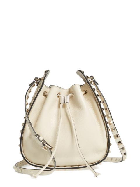 Rockstud Leather Bucket Bag