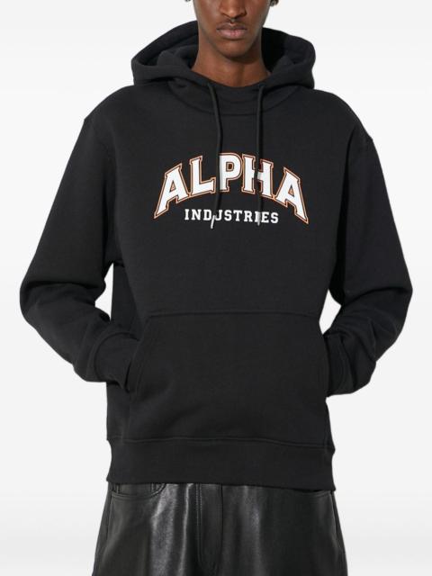 ALPHA INDUSTRIES arch-logo hoodie