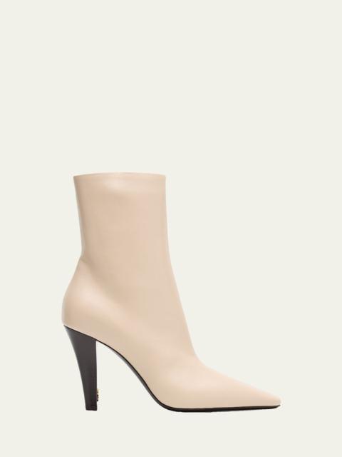 SAINT LAURENT Jill Leather Booties