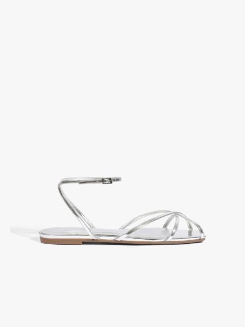 SCHUTZ Caeline Buckle Metallic Sandal