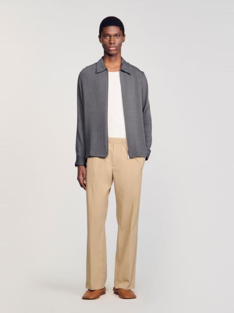 Sandro PLEATED SHIRT