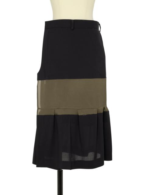 sacai Wool Suiting Skirt