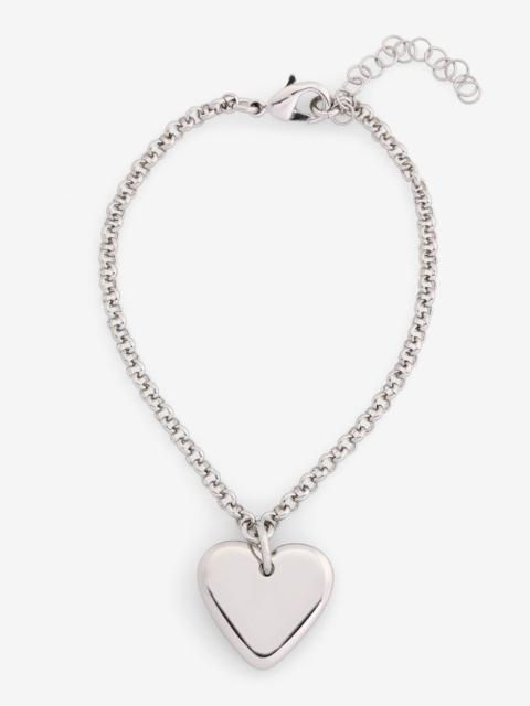 MM6 Maison Margiela Heart chain bracelet