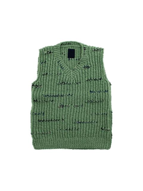 visvim V-NECK VEST (N.D.) LT.GREEN