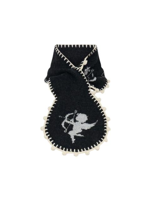 RENLI SU Cupid intarsia-knit scarf