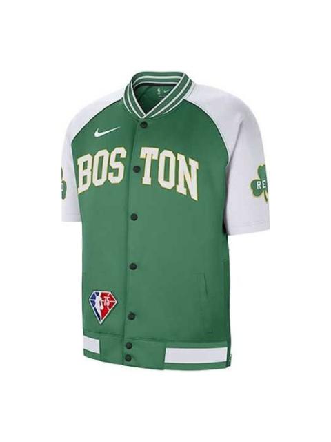 Nike Boston Celtics Dri-fit Casual Sports Breathable Short Sleeve Jacket Green DB2439-312
