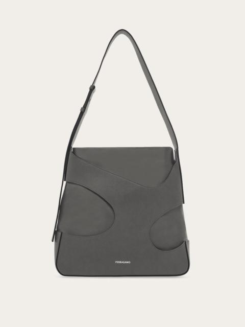 FERRAGAMO SHOULDER BAG WITH CUT-OUT DETAILING