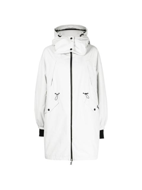 logo-patch hooded jacket