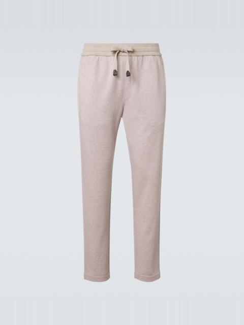 Brioni Cotton-blend sweatpants
