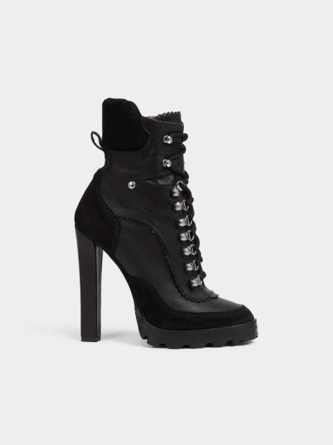 DSQUARED2 CANADIAN HIKING HEELED ANKLE BOOTS