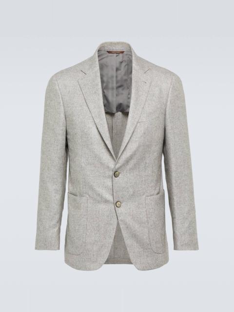 Kei silk and cashmere blazer