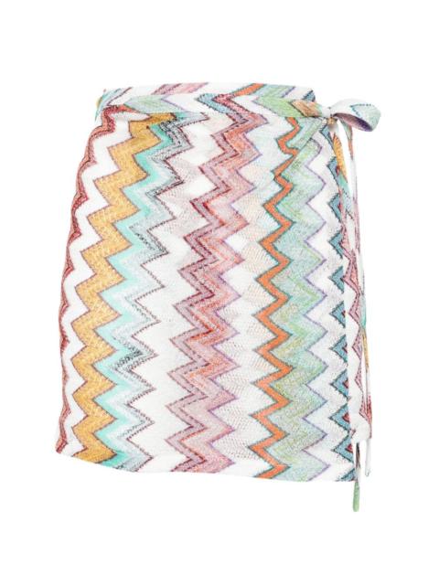 Missoni zigzag-pattern mini skirt