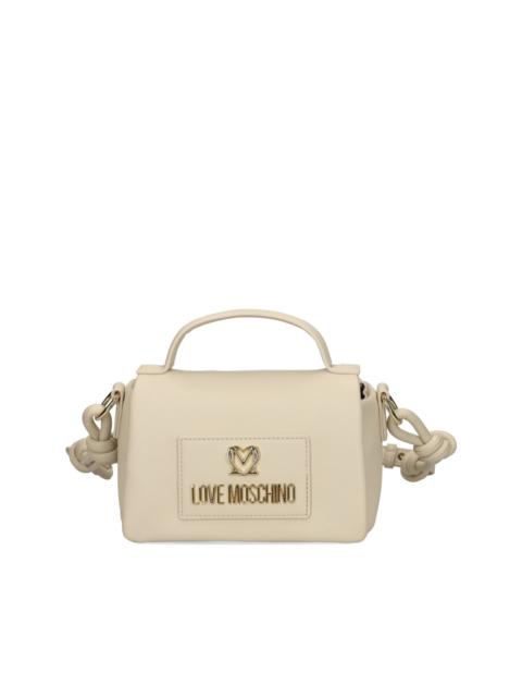 Moschino logo-plaque knotted-strap cross body bag